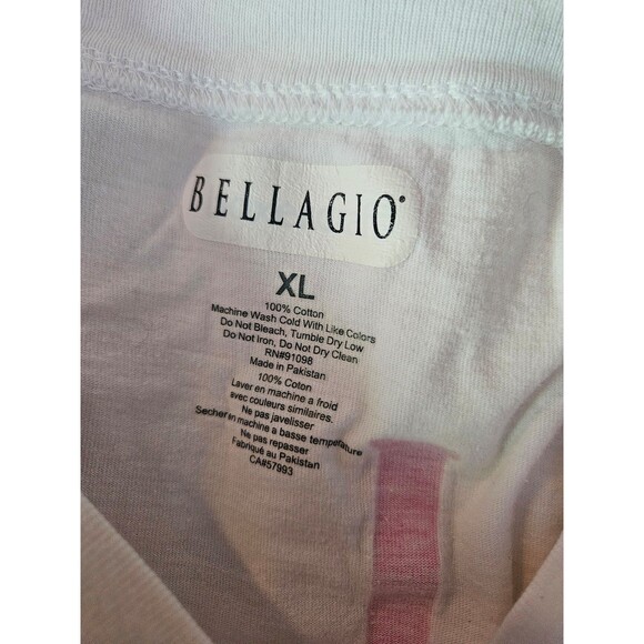 Las Vegas Bellagio Long sleeve spirit Jersey style white pink XL - Picture 4 of 5